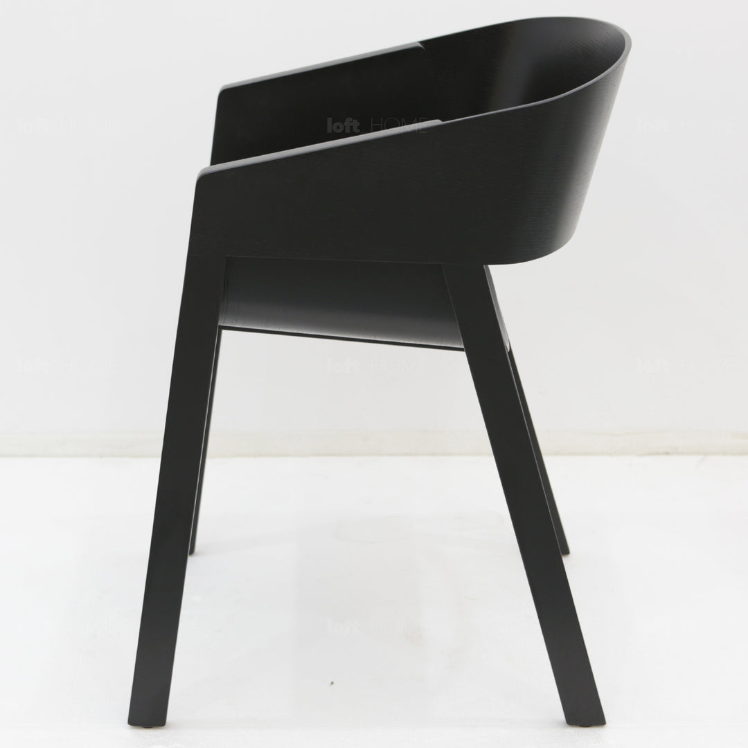 Scandinavian wood dining chair 2pcs set flair in details.