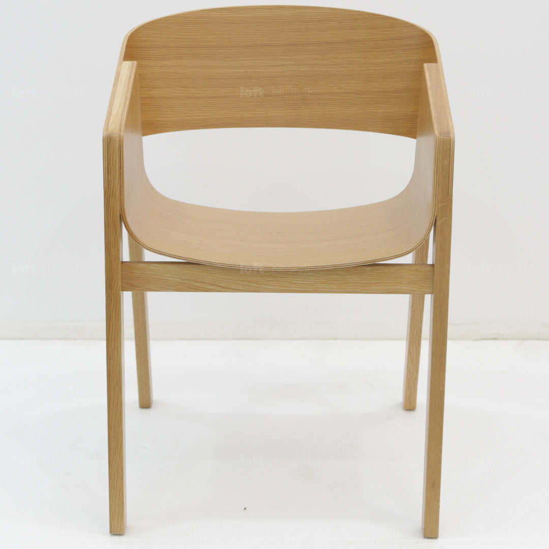 Scandinavian wood dining chair 2pcs set flair in still life.