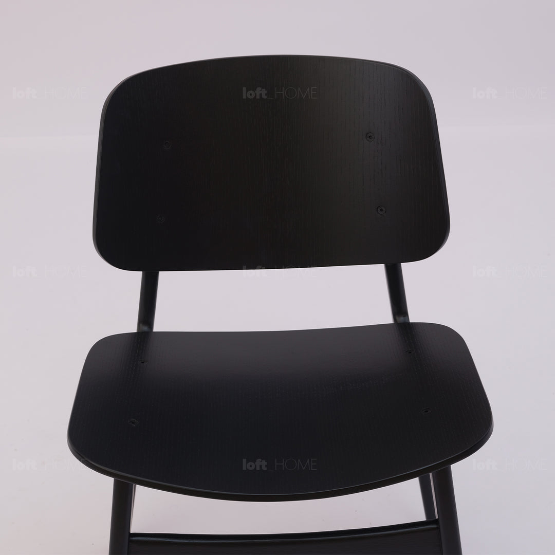 Scandinavian wood dining chair 2pcs set horizon conceptual design.