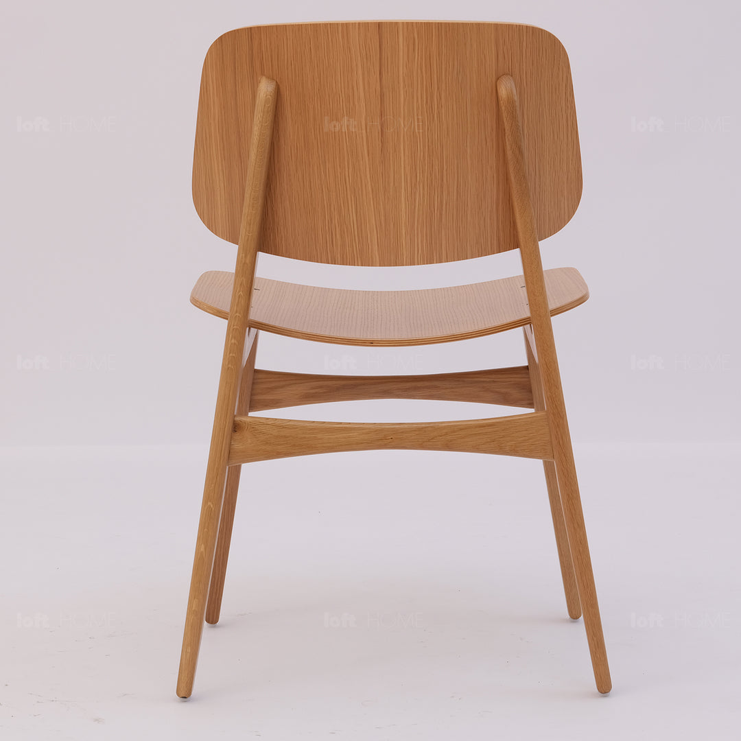 Scandinavian wood dining chair 2pcs set horizon detail 3.