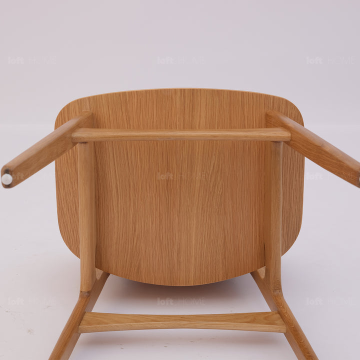 Scandinavian wood dining chair 2pcs set horizon detail 4.