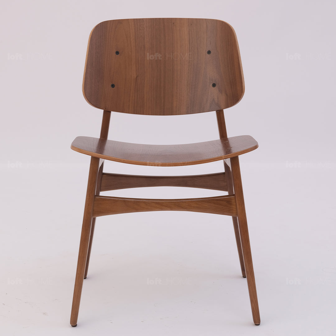 Scandinavian wood dining chair 2pcs set horizon detail 6.