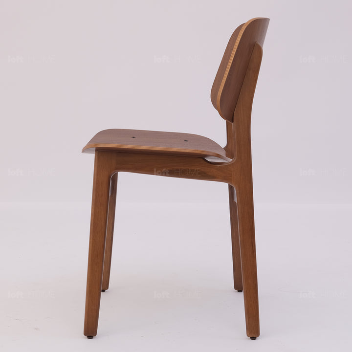 Scandinavian wood dining chair 2pcs set horizon detail 7.