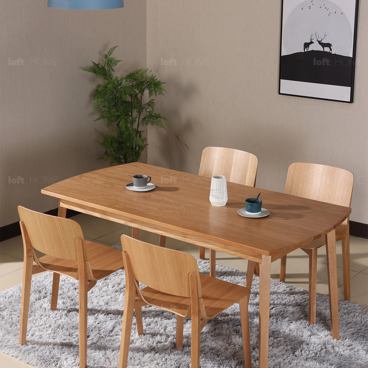 Scandinavian Wood Dining Chair KISMET Detail 3