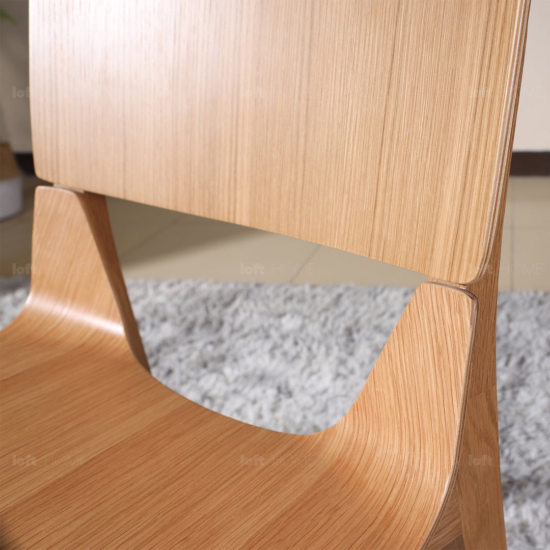 Scandinavian wood dining chair 2pcs set kismet detail 9.