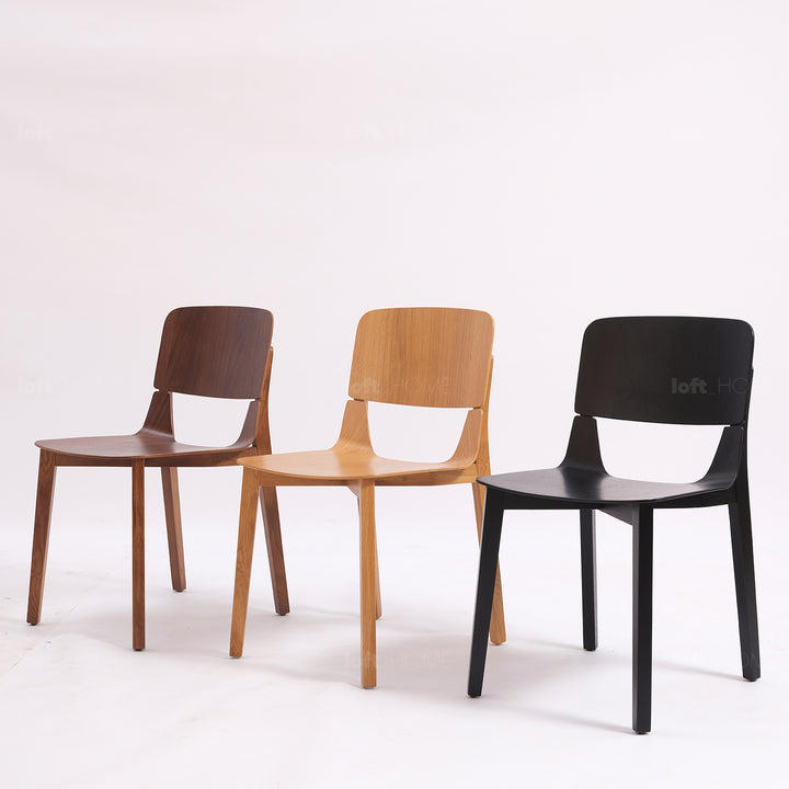 Scandinavian Wood Dining Chair KISMET Color Swatch