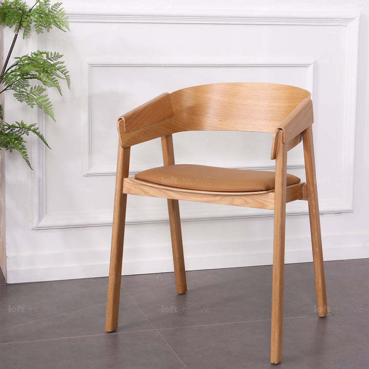 Scandinavian Wood Dining Chair LOOM Still Life