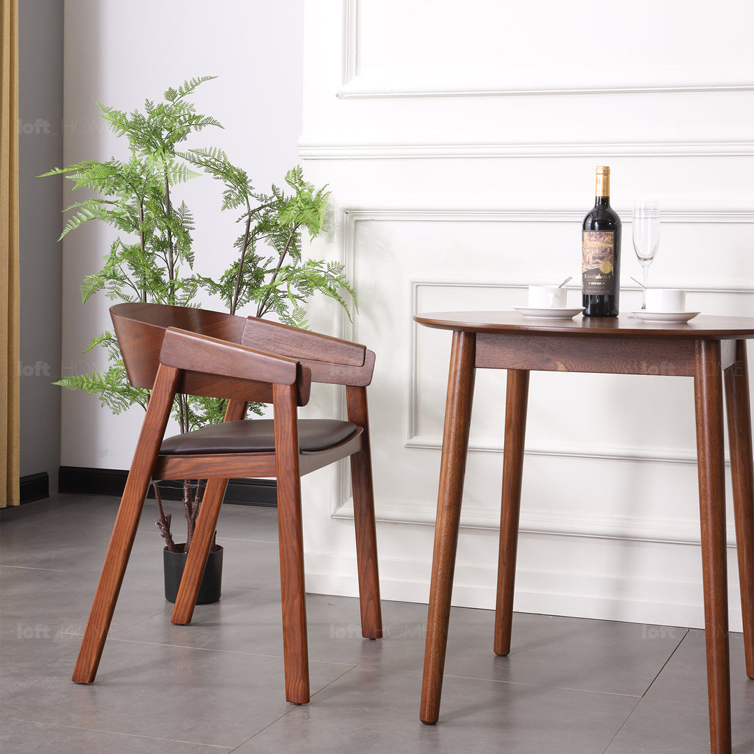 Scandinavian wood dining chair 2pcs set loom conceptual design.