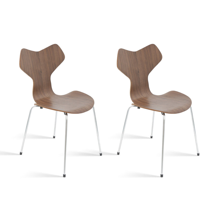 Scandinavian Wood Dining Chair 2pcs Set MYST