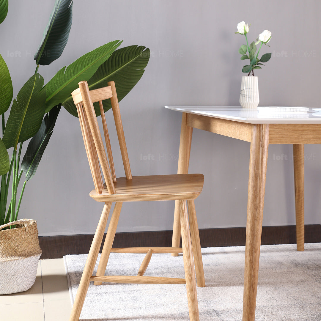 Scandinavian wood dining chair 2pcs set noble conceptual design.