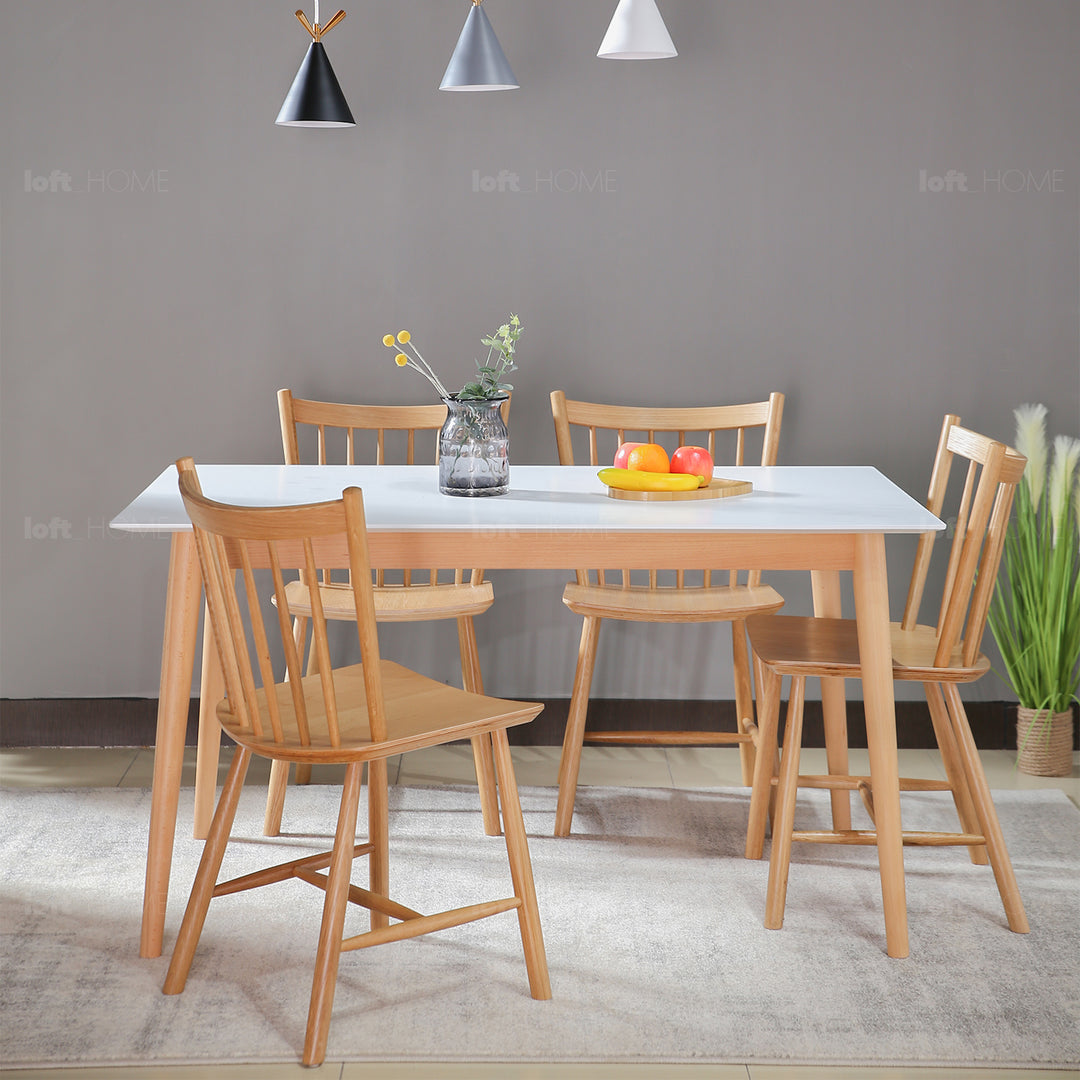 Scandinavian Wood Dining Chair NOBLE Detail 2