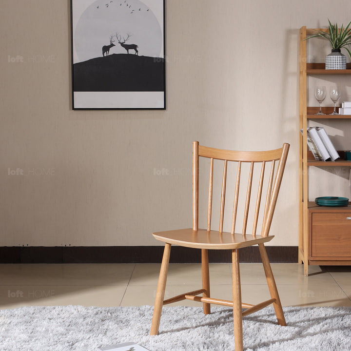Scandinavian Wood Dining Chair NOBLE Detail 5