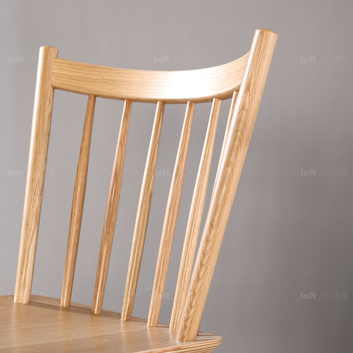 Scandinavian wood dining chair 2pcs set noble detail 10.