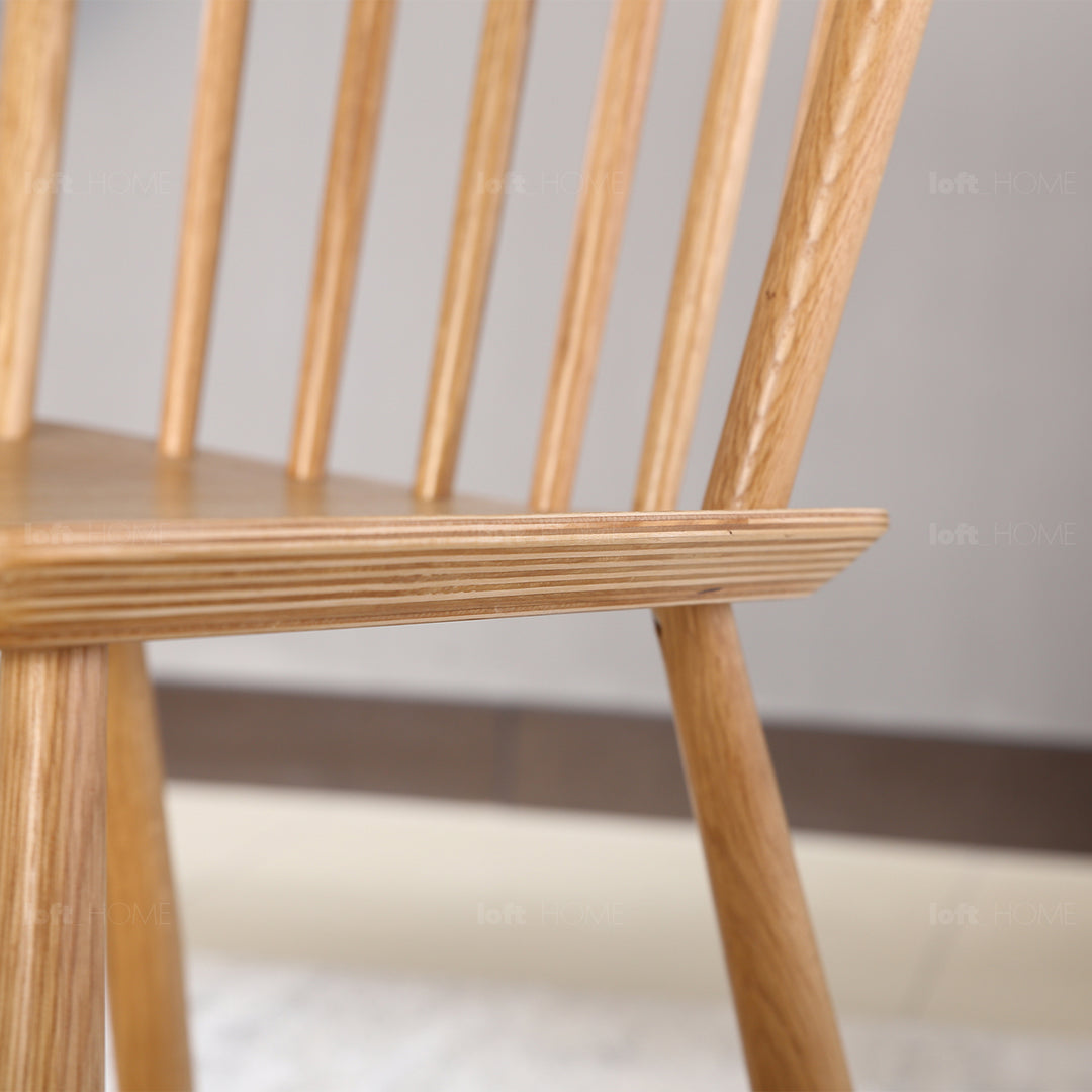 Scandinavian wood dining chair 2pcs set noble detail 11.