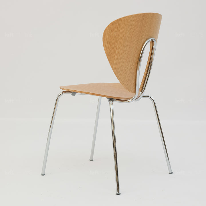 Scandinavian wood dining chair 2pcs set orbit detail 1.