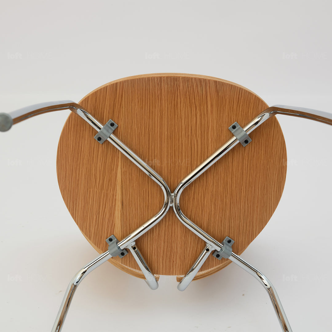 Scandinavian Wood Dining Chair ORBIT Detail 3