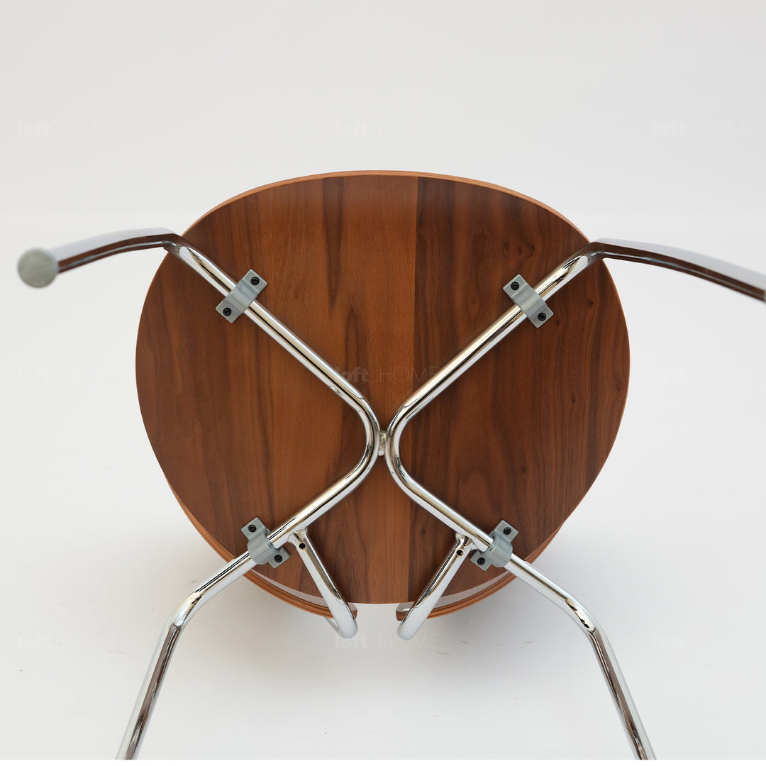 Scandinavian wood dining chair 2pcs set orbit detail 7.