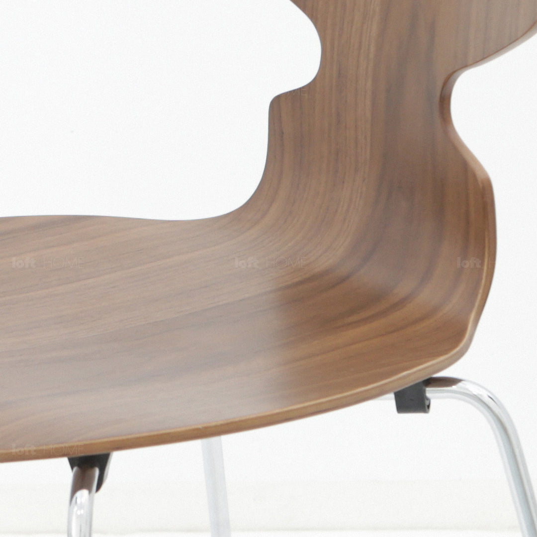 Scandinavian Wood Dining Chair RIFT Detail 1