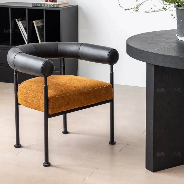 Industrial faux cashmere leather dining chair nost environmental situation.