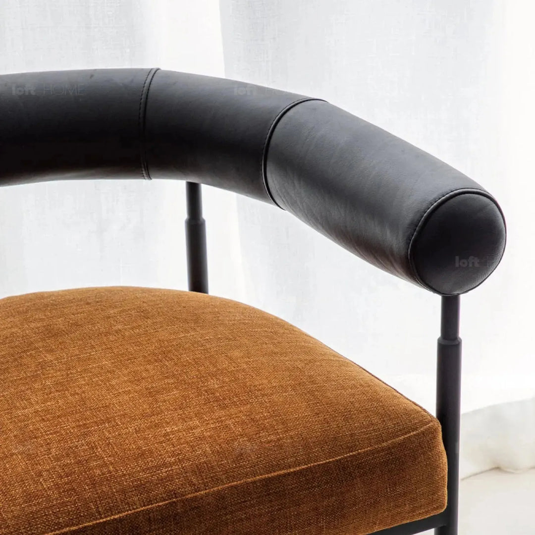 Industrial faux cashmere leather dining chair nost situational feels.