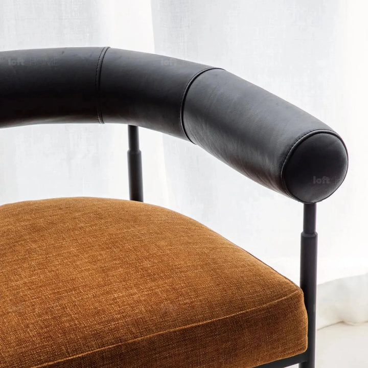 Industrial faux cashmere leather dining chair nost situational feels.