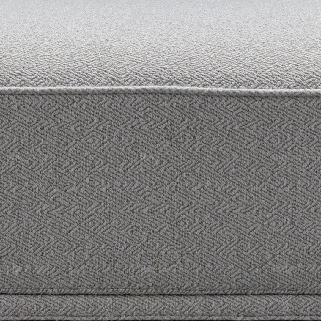 Minimalist mixed weave fabric modular corner 2 seater sofa eleganza color swatches.