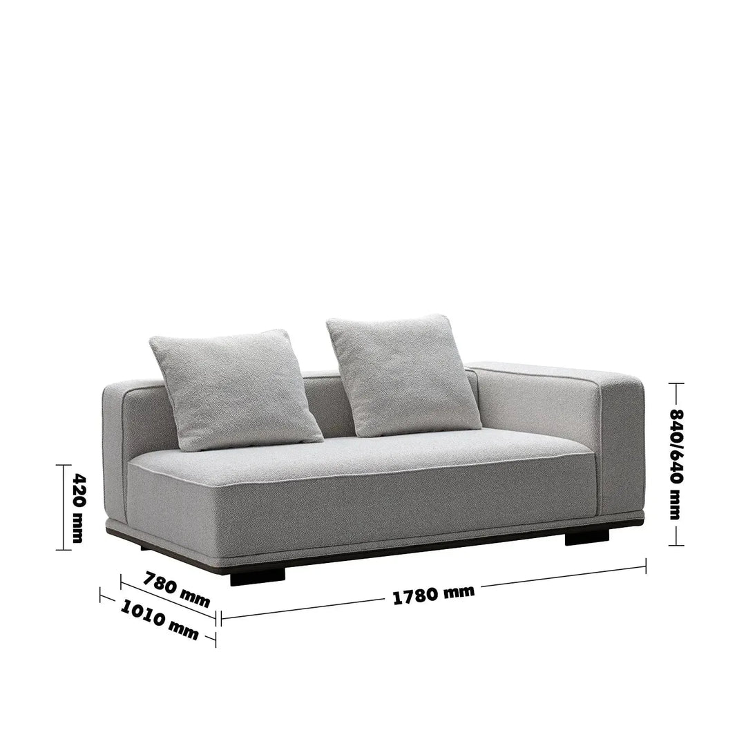 Minimalist mixed weave fabric modular corner 2 seater sofa eleganza size charts.