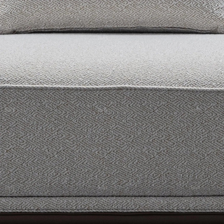 Minimalist mixed weave fabric modular l shape sectional sofa eleganza 1+l material variants.