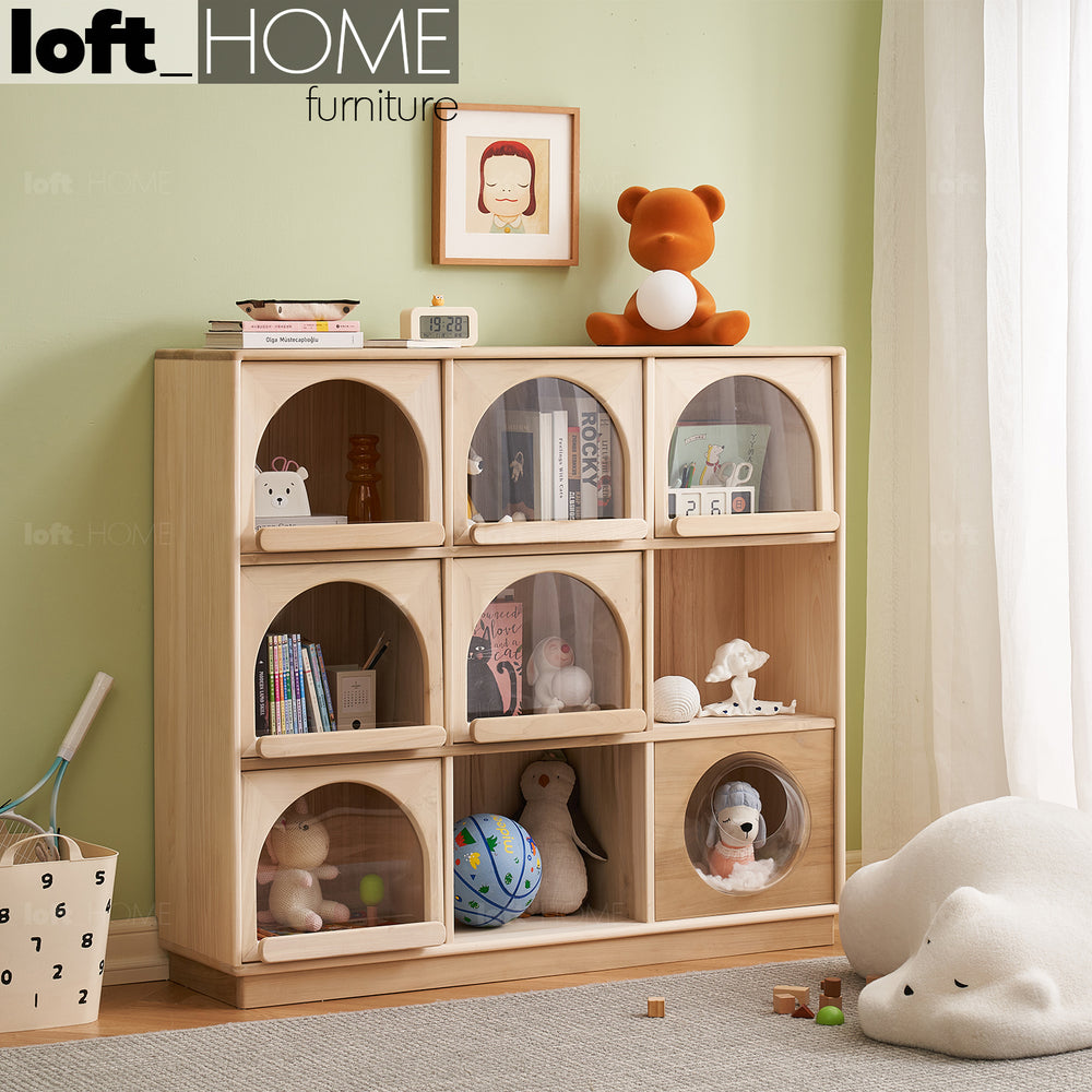 Scandinavian Wood Kids Display Cabinet ARCHI Primary Product