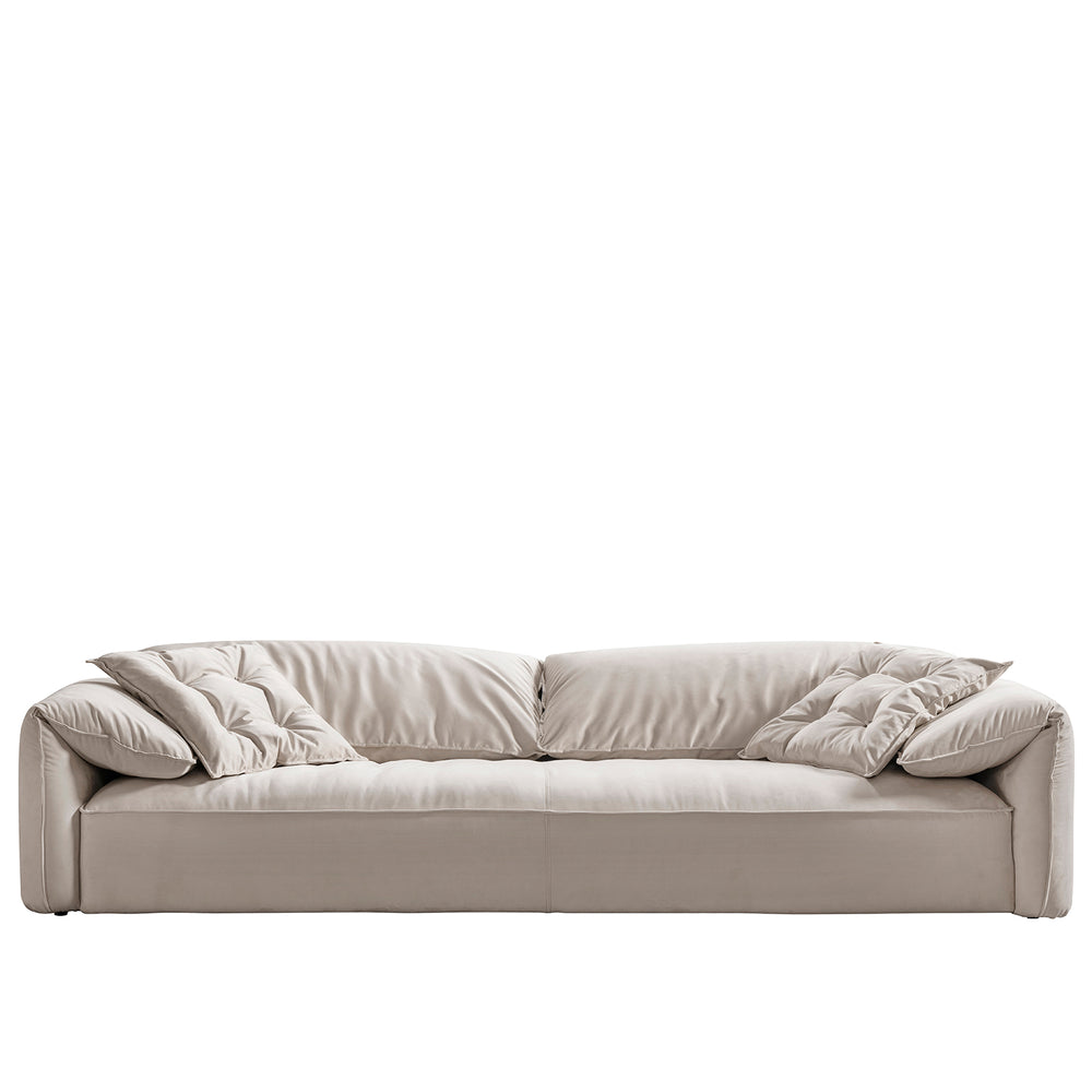 Contemporary suede fabric 4 seater sofa casablanca detail 3.
