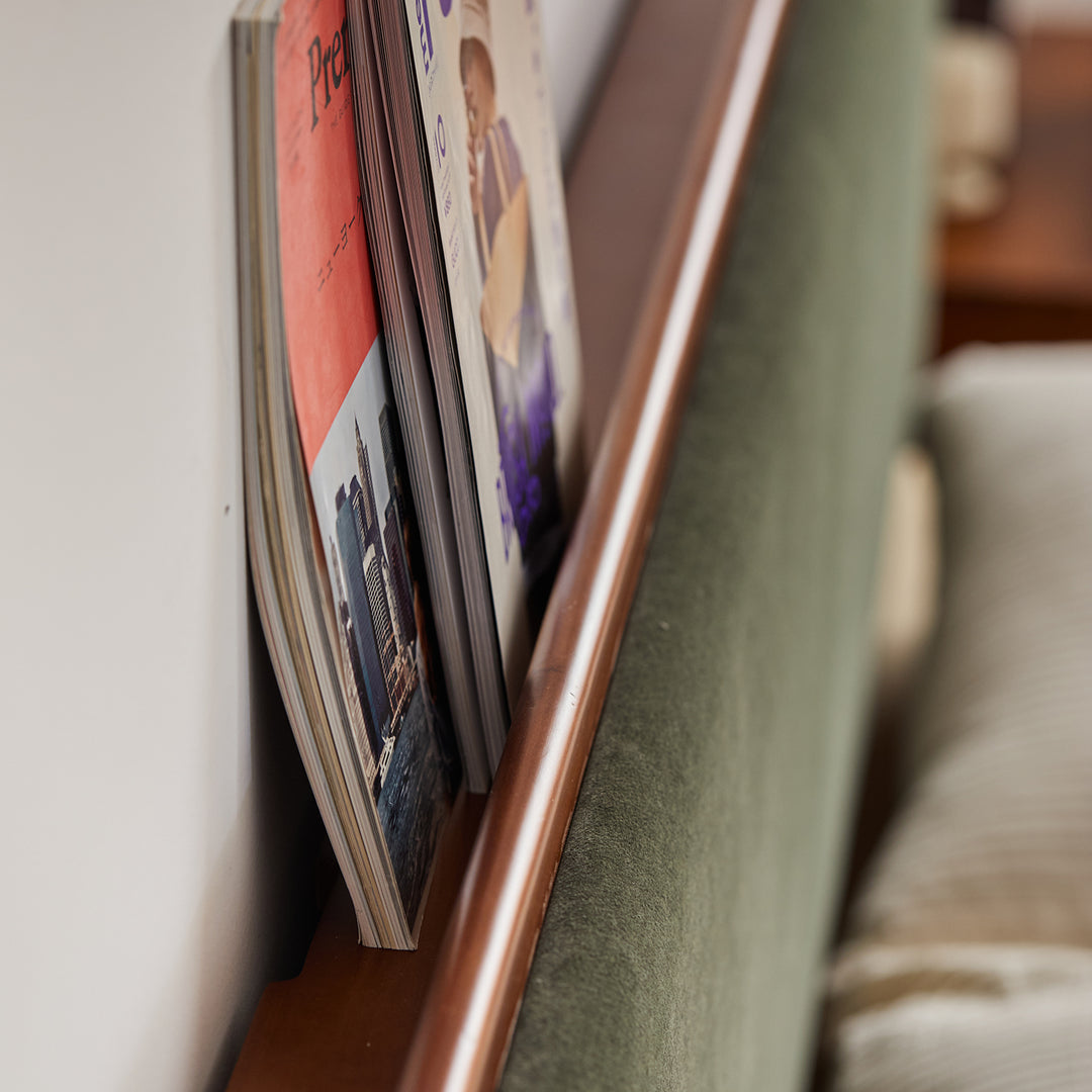 Vintage boxwood electric lift-up storage bed qisu detail 10.