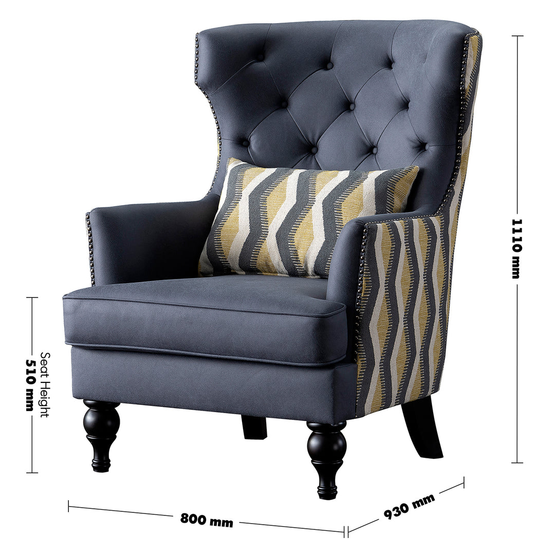 Vintage microfiber leather 1 seater sofa chair grimm size charts.