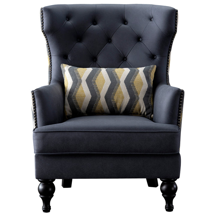 Vintage microfiber leather 1 seater sofa chair grimm material variants.