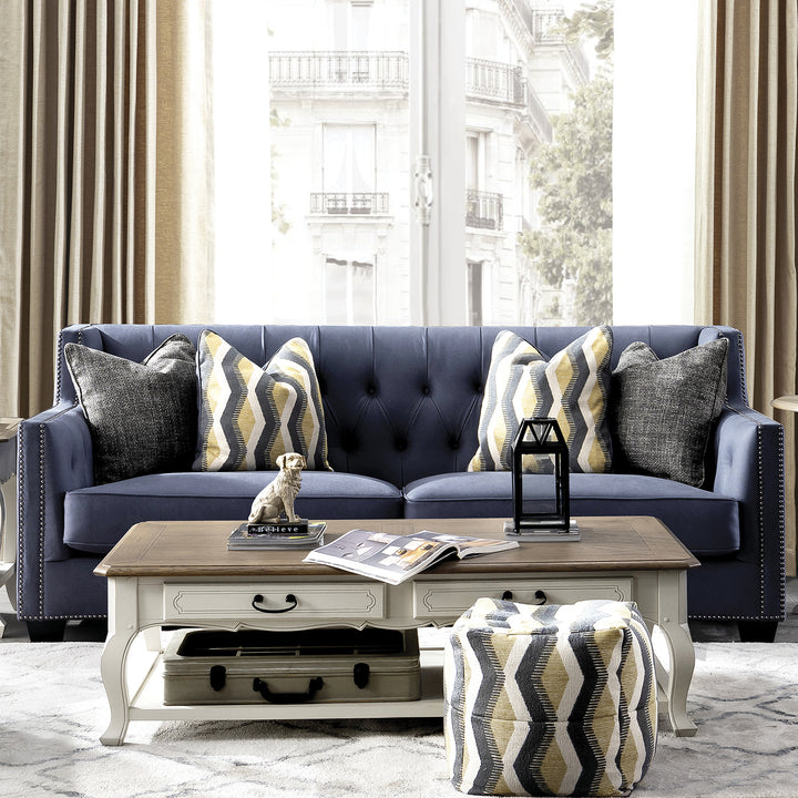 Vintage microfiber leather 3 seater sofa grimm material variants.