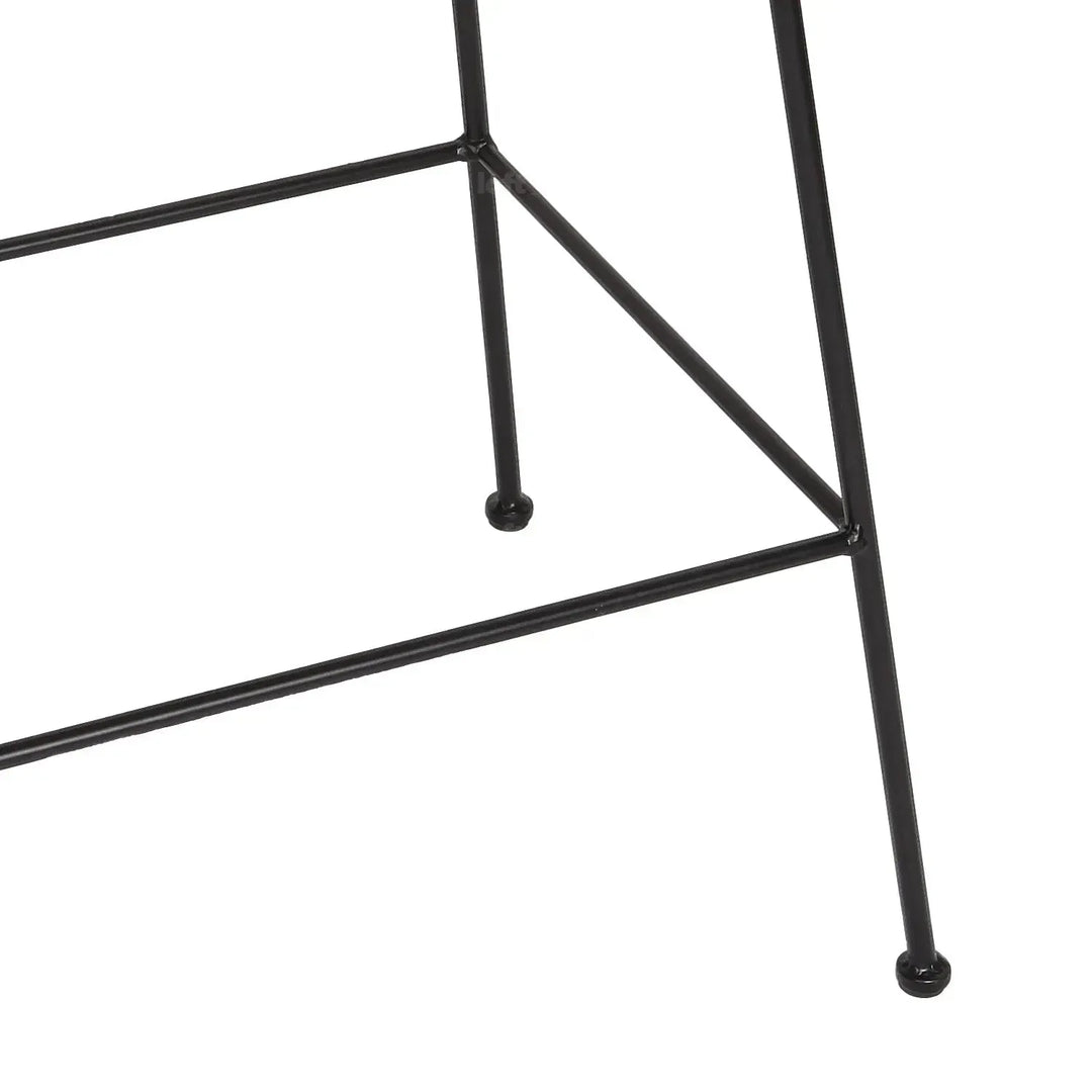 Bohemian rattan bar stool scott with context.