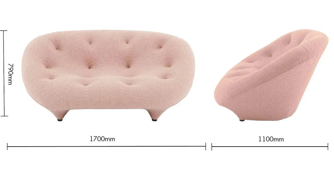 Contemporary fabric 1 seater sofa conch appa size charts.
