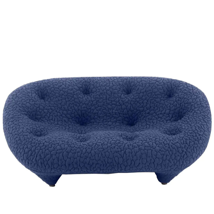 Contemporary fabric 1 seater sofa conch moby in white background.