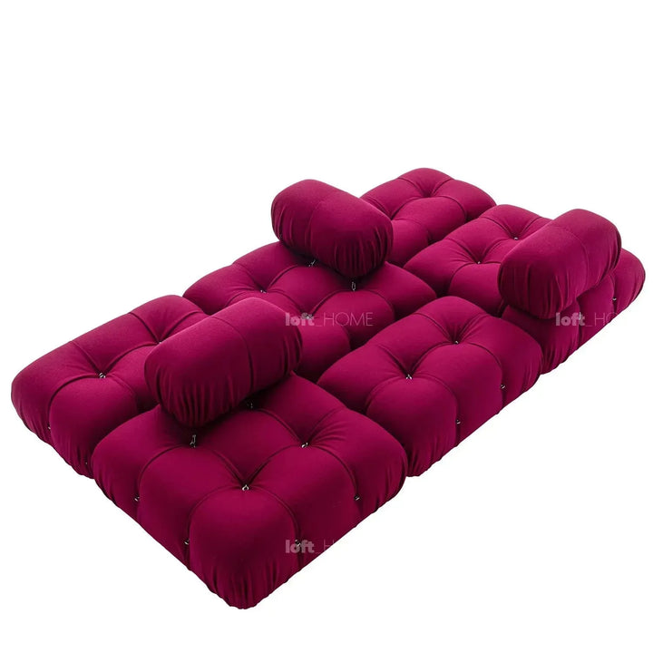 Contemporary fabric 1 seater sofa corner connection camaleonda conceptual design.