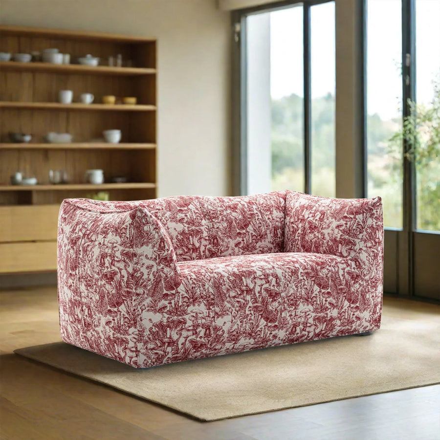 Contemporary fabric 2 seater sofa bambole primary product view.