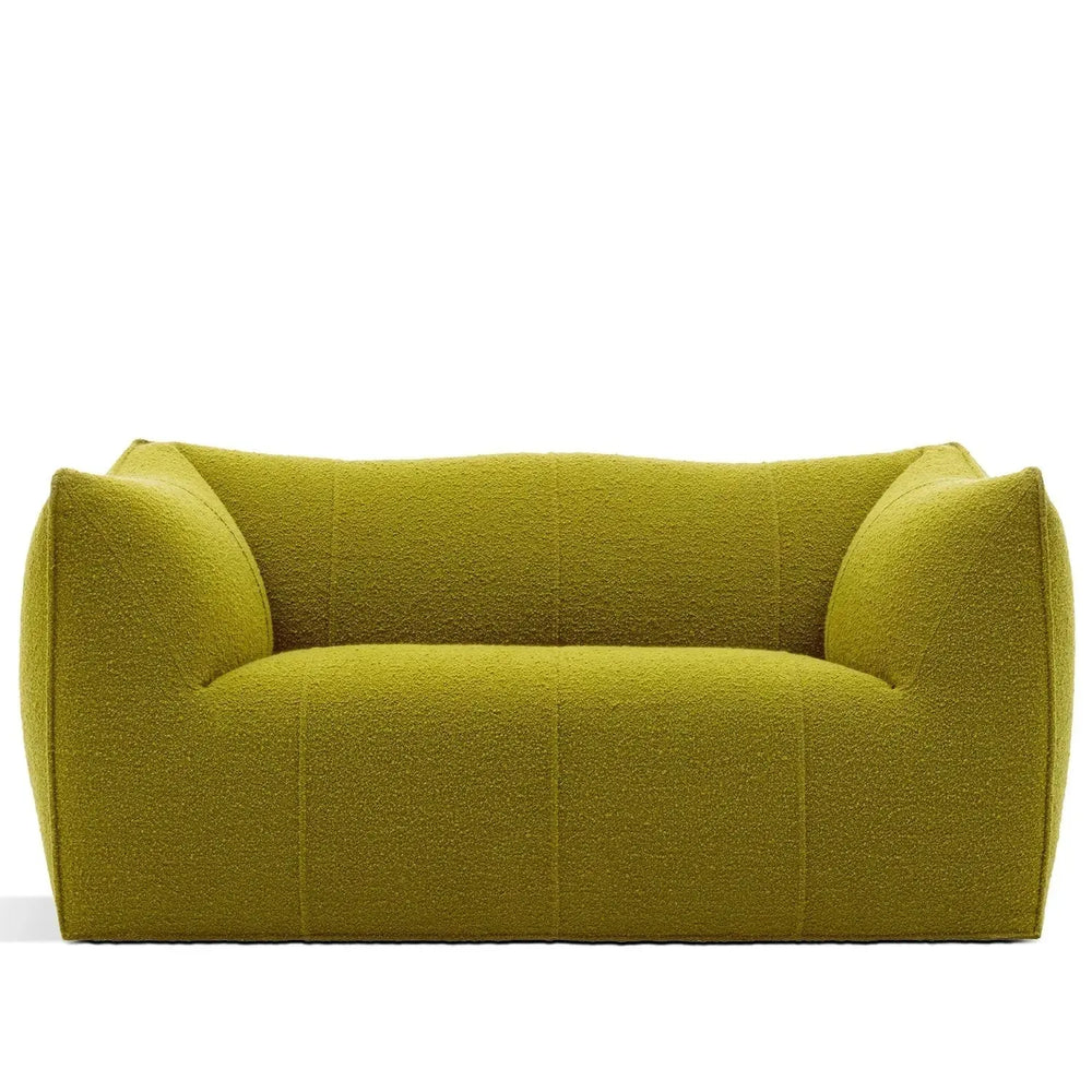 Contemporary fabric 2 seater sofa bronte in white background.