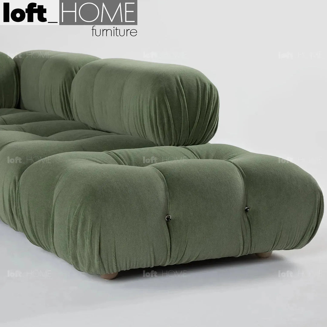 Contemporary fabric l shape sectional sofa camaleonda 3+l+ottoman in real life style.