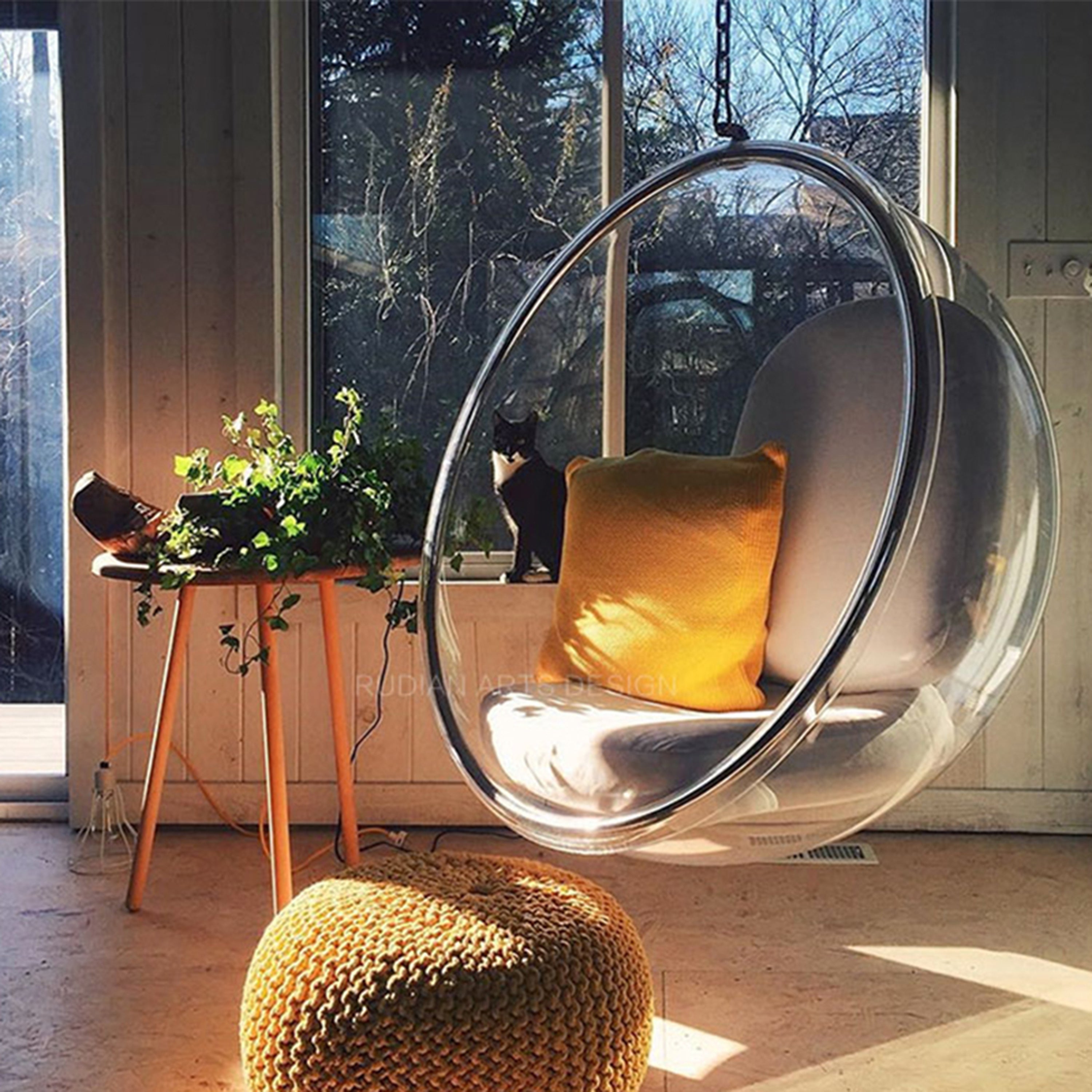 Furniture Hanging Bubble Chair Under 200 Contemporary Plastic