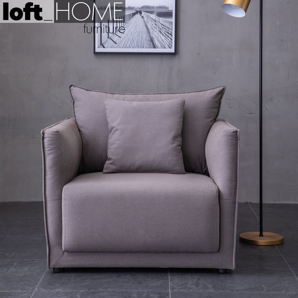 (Fast Delivery) Modern Fabric 1 Seater Sofa ADAM Primary Product