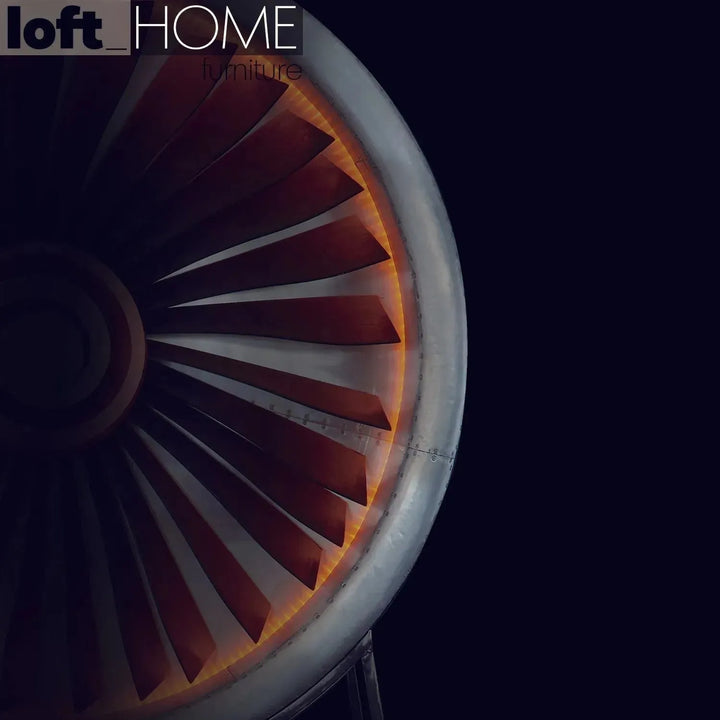 Industrial aluminium electric engine decor color swatches.