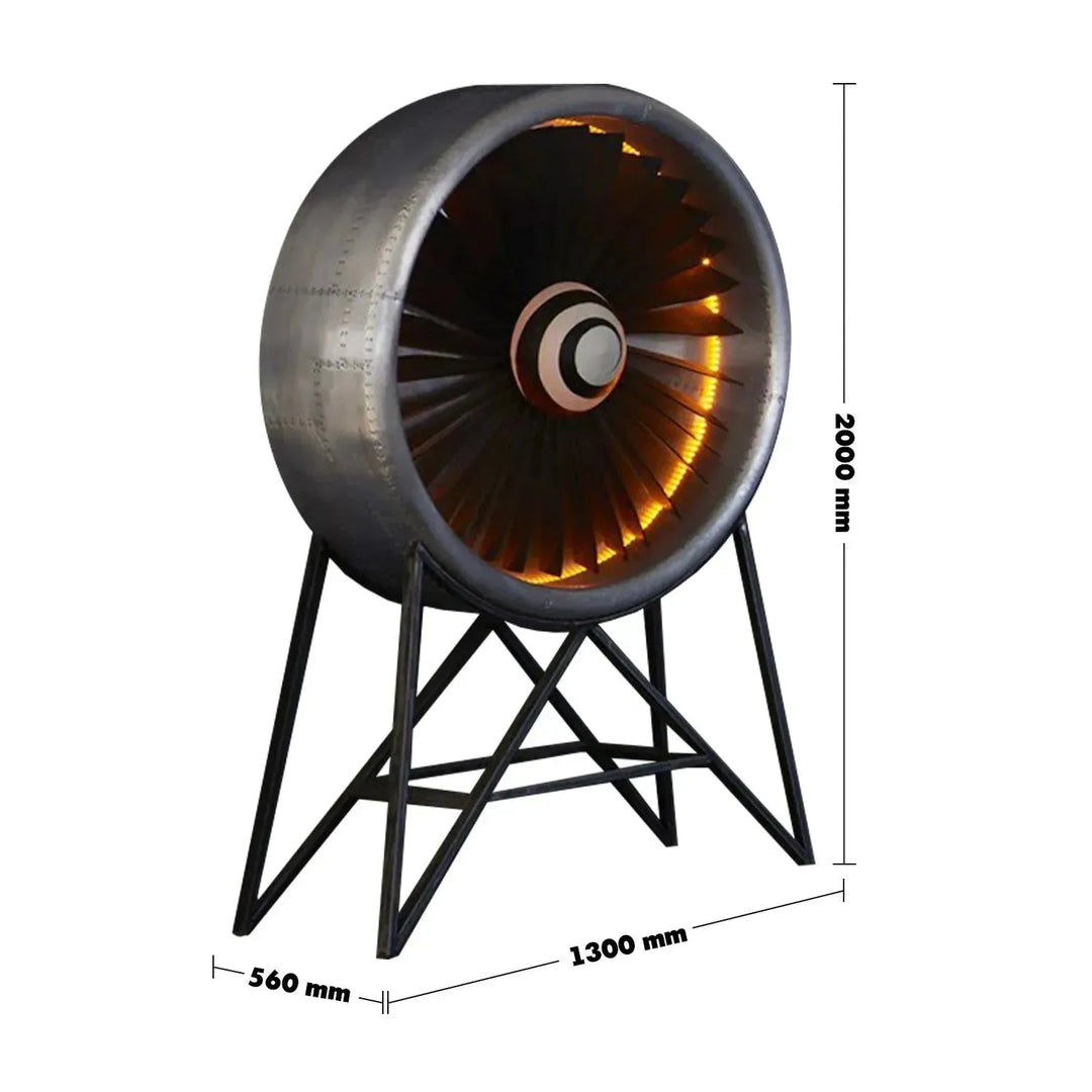 Industrial aluminium electric engine decor size charts.