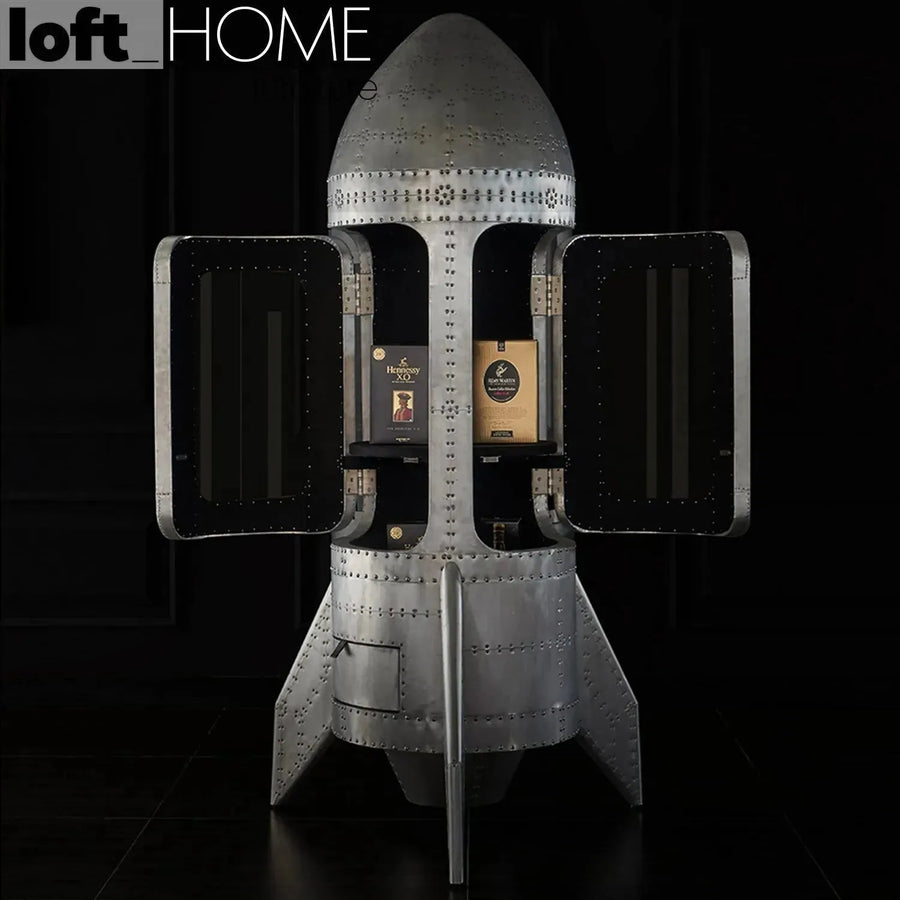 Industrial aluminium wine cabinet shuttle primary product view.