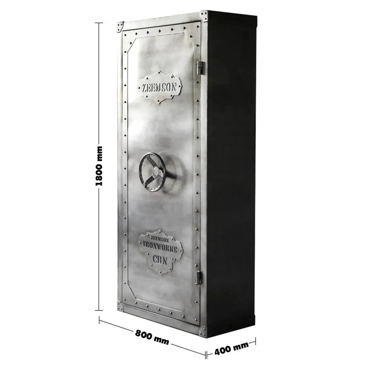 Industrial metal wardrobe hatch wheel single size charts.