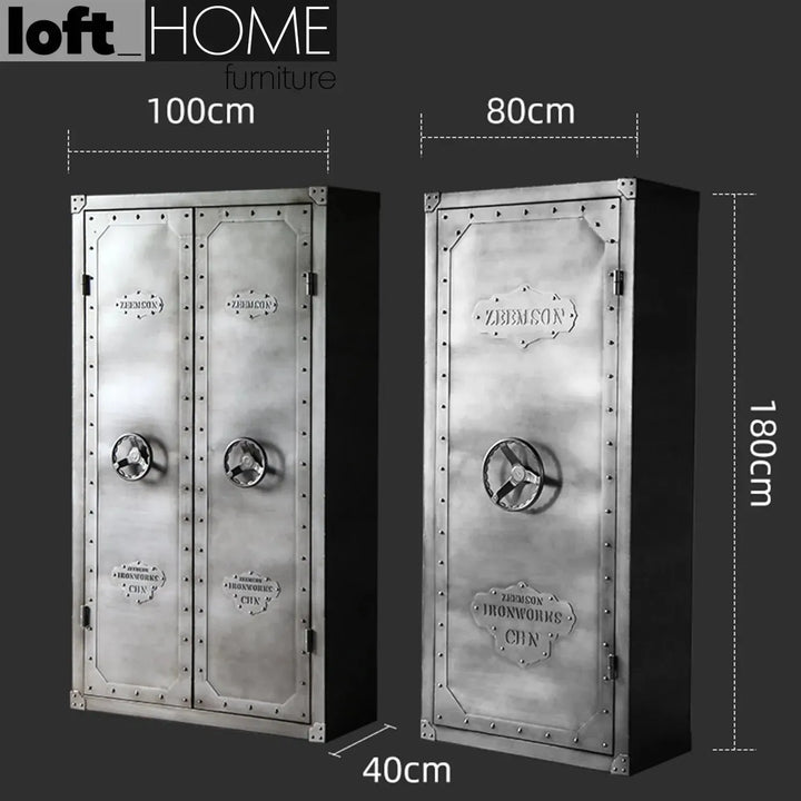 Industrial metal wardrobe hatch wheel single color swatches.