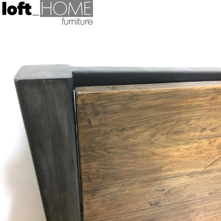 Industrial pine wood bed industrial conceptual design.