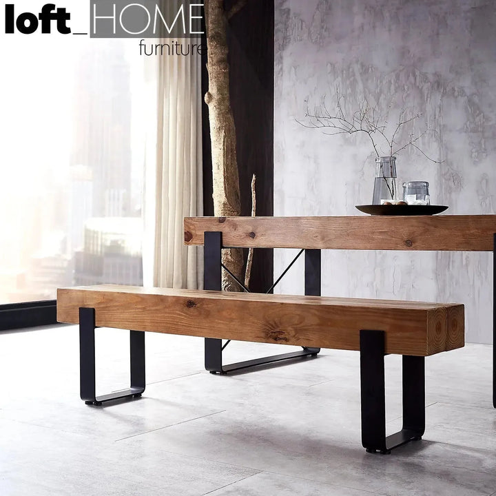 Rustic pine wood dining bench noer size charts.